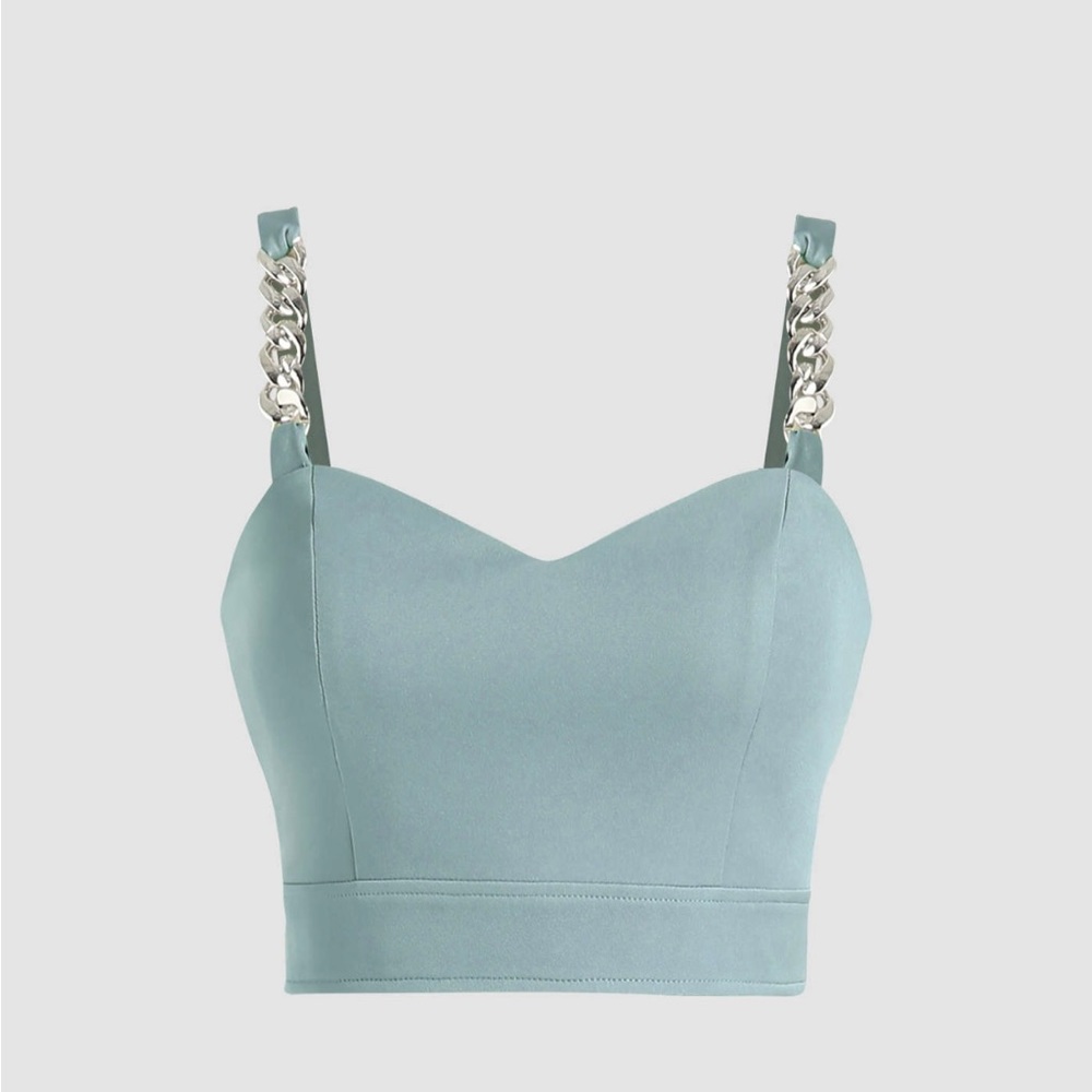 CIDER Chain Detail Crop top